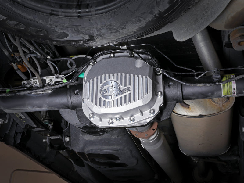 aFe Street Series Rear Differential Cover Raw w/ Fins 15-19 Ford F-150 (w/ Super 8.8 Rear Axles) aFe Diff Covers
