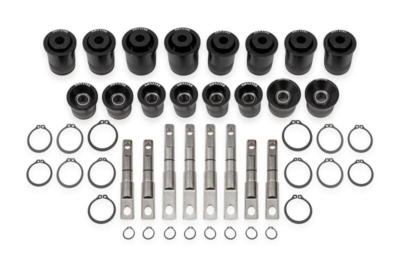 BMR 14-19 Chevrolet Corvette C7 Front & Rear Control Arm Bearing Kit - Black Anodized BMR Suspension Bushing Kits