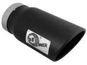 aFe Diesel Exhaust Tip Bolt On Black 5in Inlet x 6in Outlet x 12in Long aFe Catback