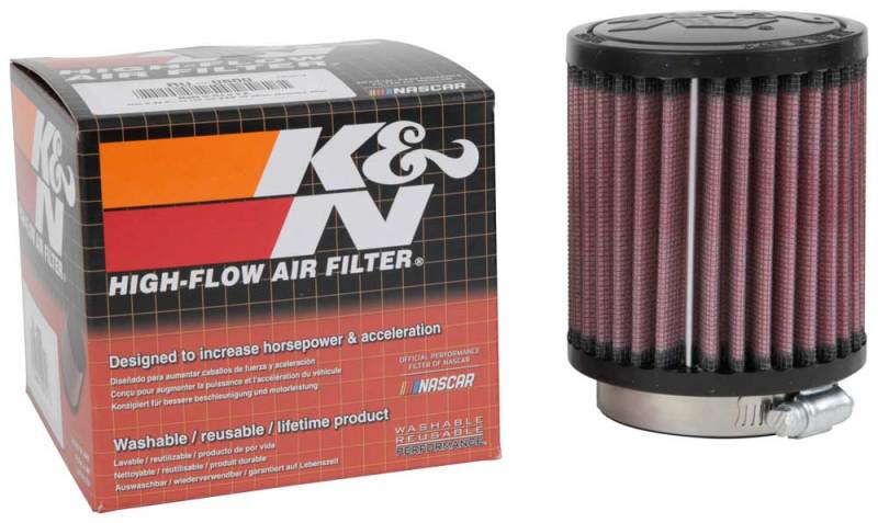 K&N Universal Air Filter - 2-7/16in Flange x 3-1/2in OD x 4in Height K&N Engineering Air Filters - Universal Fit