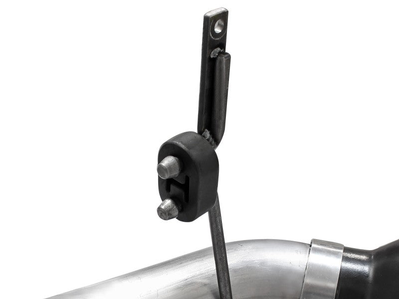 aFe Large Bore-HD 4in 409 Stainless Steel DPF-Back Exhaust w/Black Tip 15-16 Ford Diesel V8 Trucks aFe DPF Back