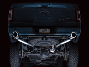 AWE Tuning 2021+ Ford F150 Tremor w/ Bumper Cutouts 0FG Non-Resonated Cat-Back w/ Chrome Silver Tips AWE Tuning Catback