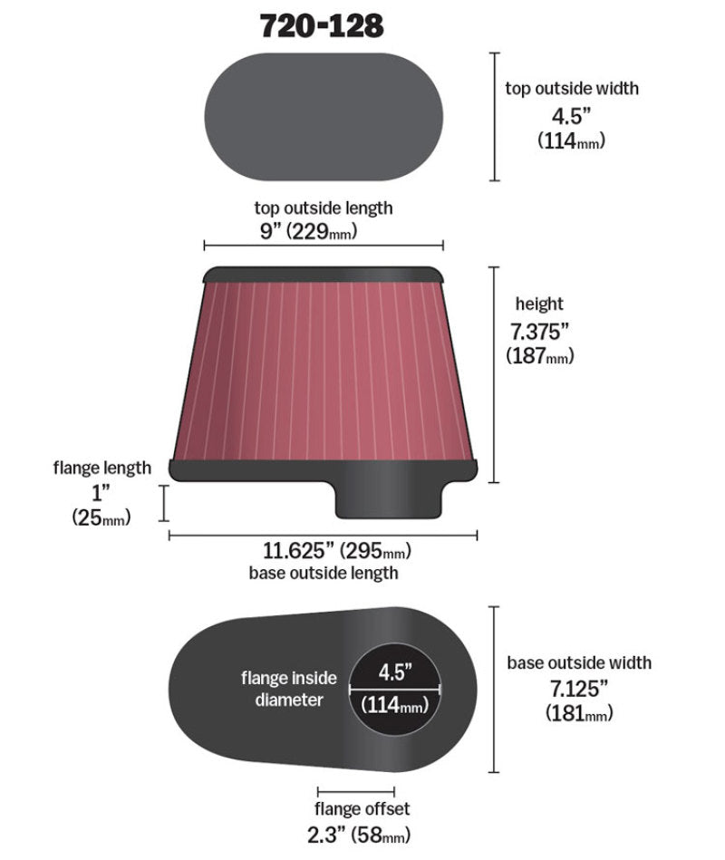 Airaid Dodge 5.9/6.7L DSL / Ford 6.0L DSL Kit Replacement Air Filter Airaid Air Intake Components