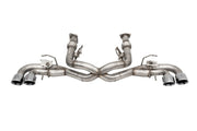 Corsa 2020-2025 Corvette C8 3in Valved Cat-Back 4.5in Pol Quad Tips - Fits Factory NPP Exhaust CORSA Performance Catback
