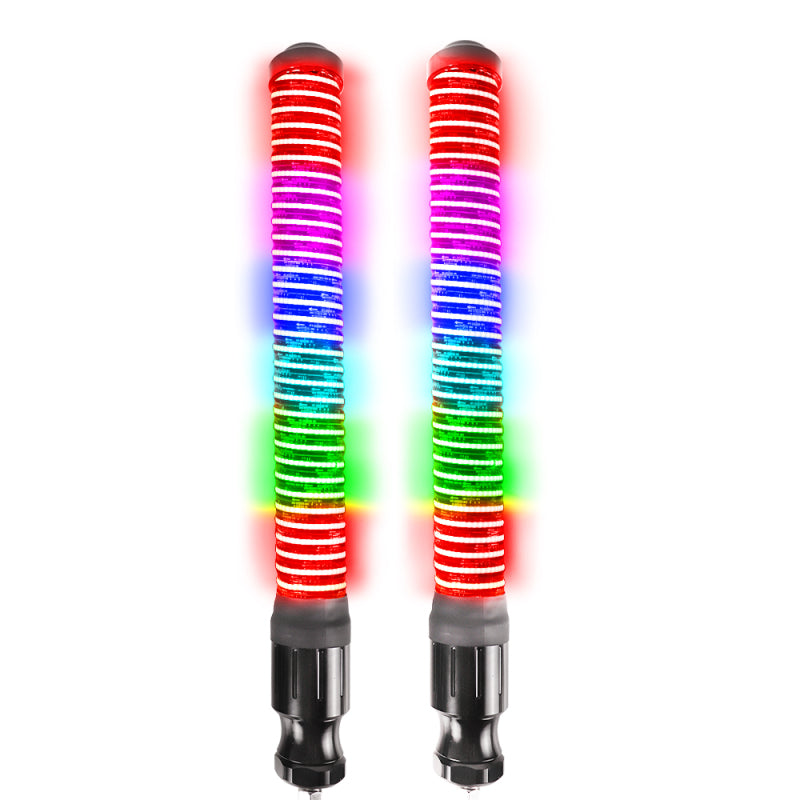 DragonFire Racing WarWhip Largos - 2 in x 2 ft RGB Quick Release - pair DragonFire Racing Whip Lights