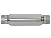 aFe MACH Force-Xp 409 SS Resonator 3in. Inlet/Outlet / 4in. Diameter / 12in. Body / 16in. Length aFe X Pipes