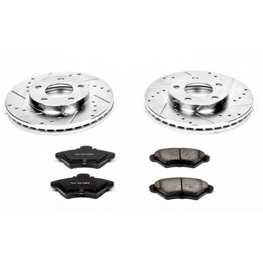 Power Stop 94-98 Ford Mustang Front Z23 Evolution Sport Brake Kit PowerStop Brake Kits - Performance D&S
