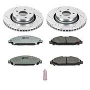Power Stop 15-19 Ford Mustang Front Z26 Street Warrior Brake Kit PowerStop Brake Kits - Performance D&S