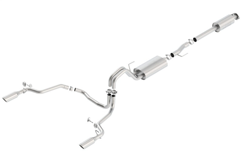 Borla 15-16 Ford F-150 3.5L EcoBoost Ext. Cab Std. Bed Catback Exhaust S-Type Single Split Rear Exit Borla Catback