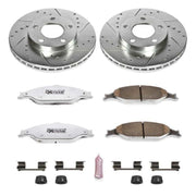 Power Stop 99-04 Ford Mustang Front Z26 Street Warrior Brake Kit PowerStop Brake Kits - Performance D&S