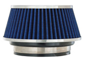 Spectre Adjustable Conical Air Filter 2-1/2in. Tall (Fits 3in. / 3-1/2in. / 4in. Tubes) - Blue Spectre Air Filters - Universal Fit