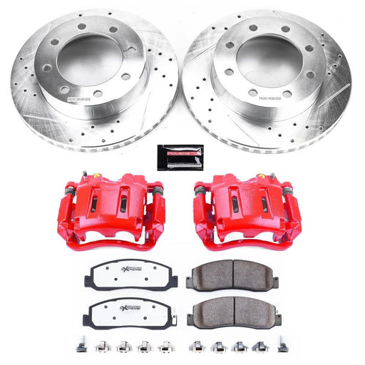 Power Stop 10-11 Ford F-350 Super Duty Front Z36 Truck & Tow Kit w/Cals PowerStop Brake Calipers - Perf