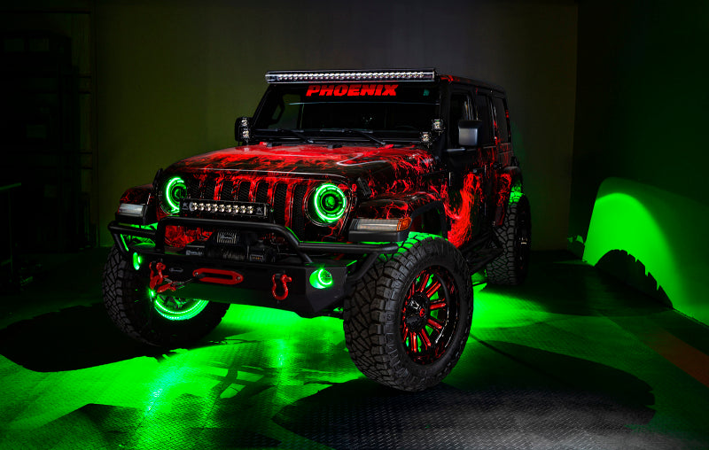 Oracle LED Illuminated Wheel Rings - ColorSHIFT - 15in. - ColorSHIFT No Remote ORACLE Lighting Light Strip LED