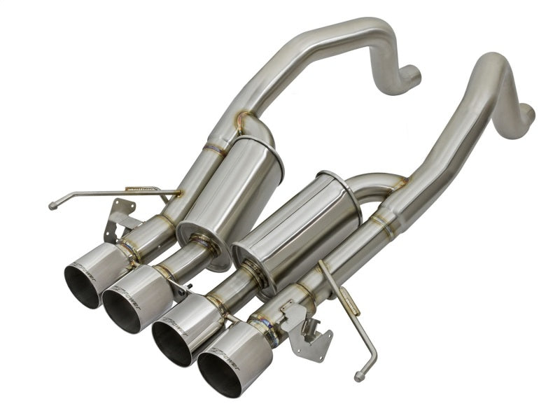 aFe MACHForce XP 3in-2 1/2in Axle Back 304SS Exhaust w/ Polished Tips 15-17 Chevy Corvette Z06 aFe Axle Back