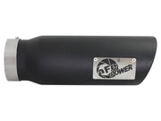 aFe Diesel Exhaust Tip Bolt On Black 4in Inlet x 5in Outlet x 15in aFe Catback