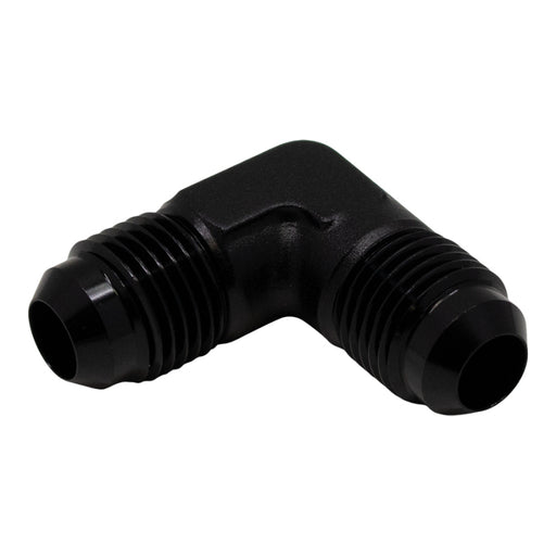 DeatschWerks 6AN Male Flare to 6AN Male Flare 90-Degree Fitting - Anodized Matte Black DeatschWerks Fittings