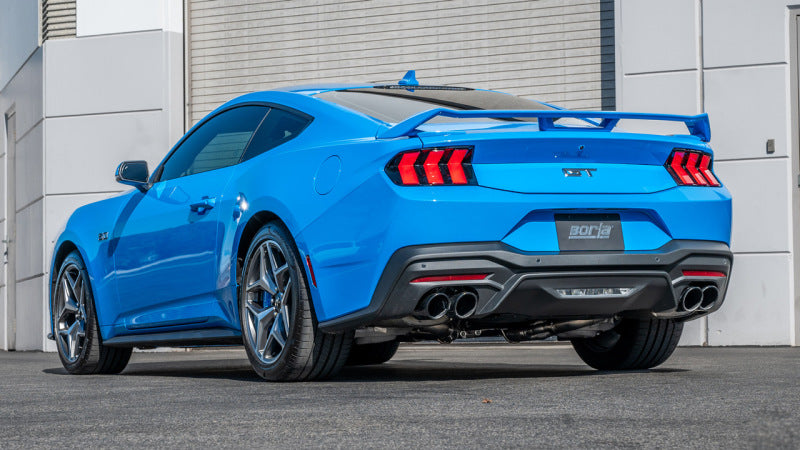 Borla 2024 Ford Mustang GT 5.0L V8 w/ Active Exhaust ATAK Cat-Back Exhaust System - Black Chrome Borla Catback
