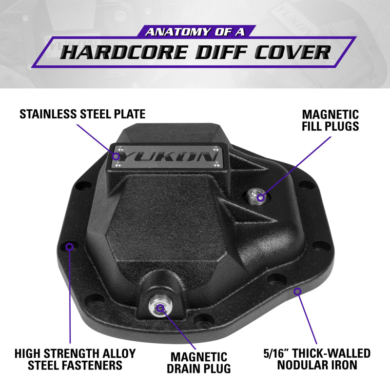 Yukon Gear Hardcore Diff Cover for Dana 80 Yukon Gear & Axle Diff Covers