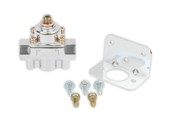 Chrome Carbureted Fuel Pressure Regulator 12-804 HOLLEY Autoparts