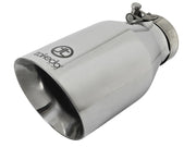 aFe Takeda 304 Stainless Steel Clamp-On Exhaust Tip 2.5in. Inlet / 4.5in. Outlet / 9in. L - Polished AFE POWER Tips