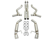 aFe MACHForce XP 3in Aggressive Toned Cat-Back Exhausts w/ Polished Tips 15-17 Ford Mustang V6/V8 aFe Catback