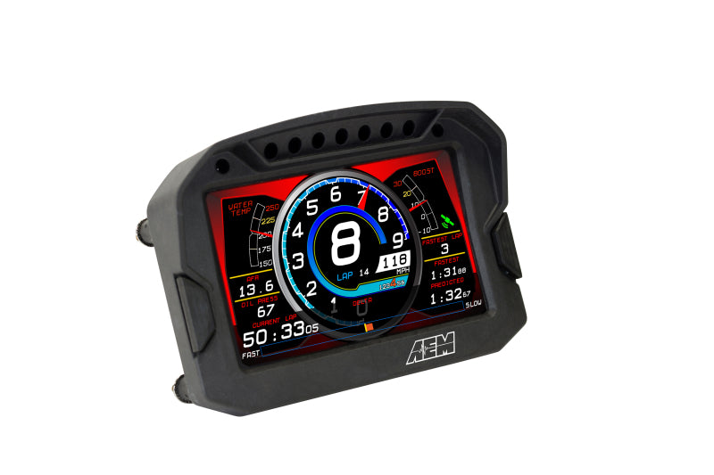 AEM CD-5LG Carbon Logging Digital Dash Display w/ Internal 10Hz GPS & Antenna AEM Gauges