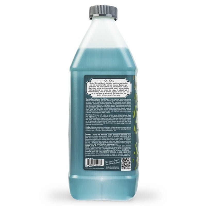 Chemical Guys Sudpreme Wash & Wax Car Wash Soap - 1 Gallon Chemical Guys Washes & Soaps
