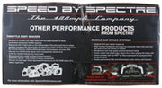 Spectre 10-12 Chevy Camaro V8-6.2L F/I Air Intake Kit - Clear Anodized w/Red Filter Spectre Cold Air Intakes