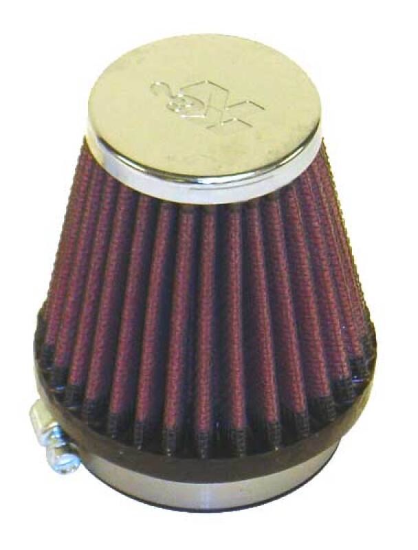 K&N Universal Chrome Filter 2 1/8 inch FLG / 3 inch Bottom / 2 inch Top / 3 inch Height K&N Engineering Air Filters - Universal Fit