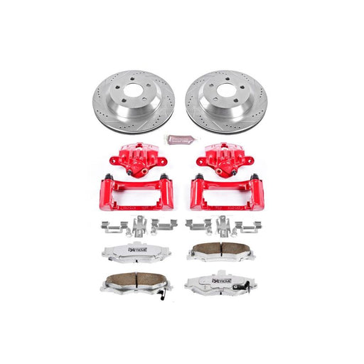 Power Stop 98-02 Chevrolet Camaro Rear Z26 Street Warrior Brake Kit w/Calipers PowerStop Brake Kits - Performance D&S