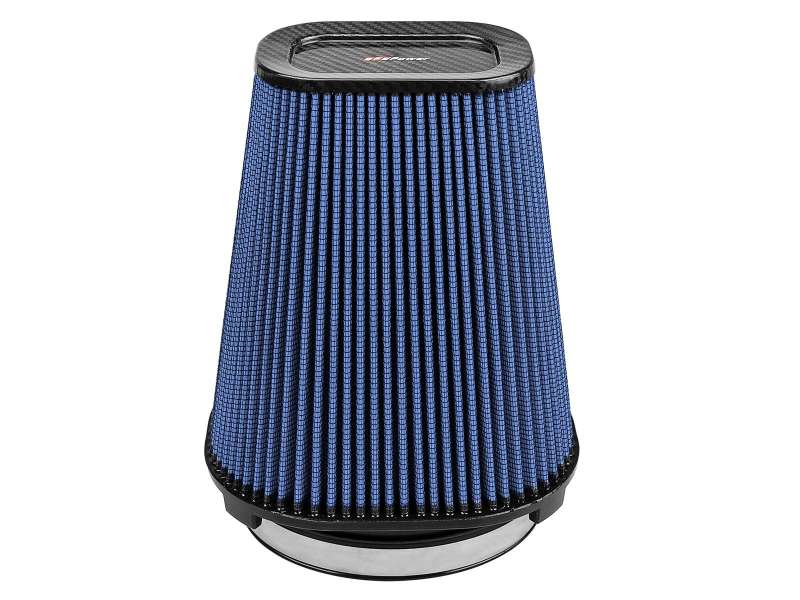 aFe Magnum FLOW Pro 5R Air Filter (5.5x 7.5)in F (9x 7)in B (5.8 x 3.8)in T (Carbon Fiber) x 10in H aFe Air Filters - Universal Fit