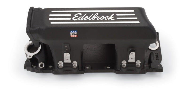 Edelbrock Manifold EFI Pro-Flo XT BB Chevy Rect Port Heads Black Powder Coated Edelbrock Intake Manifolds