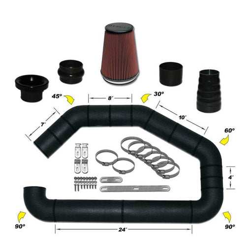 Airaid U-Build-It - Universal 4in Master Kit II w/700-469 9in Filter Airaid Air Intake Components