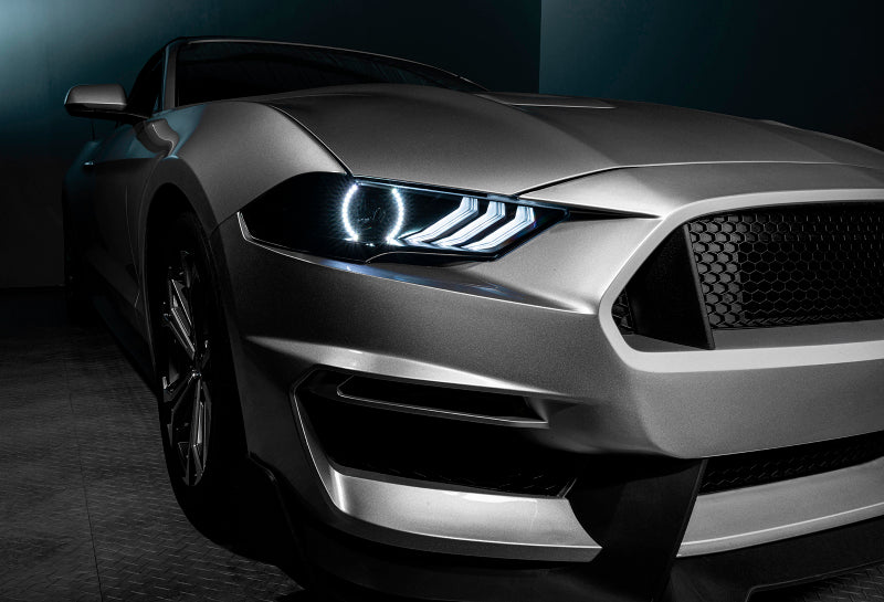 Oracle 18-21 Ford Mustang Dynamic DRL w/ Halo Kit & Sequential Turn Signal - ColorSHIFT ORACLE Lighting Headlights