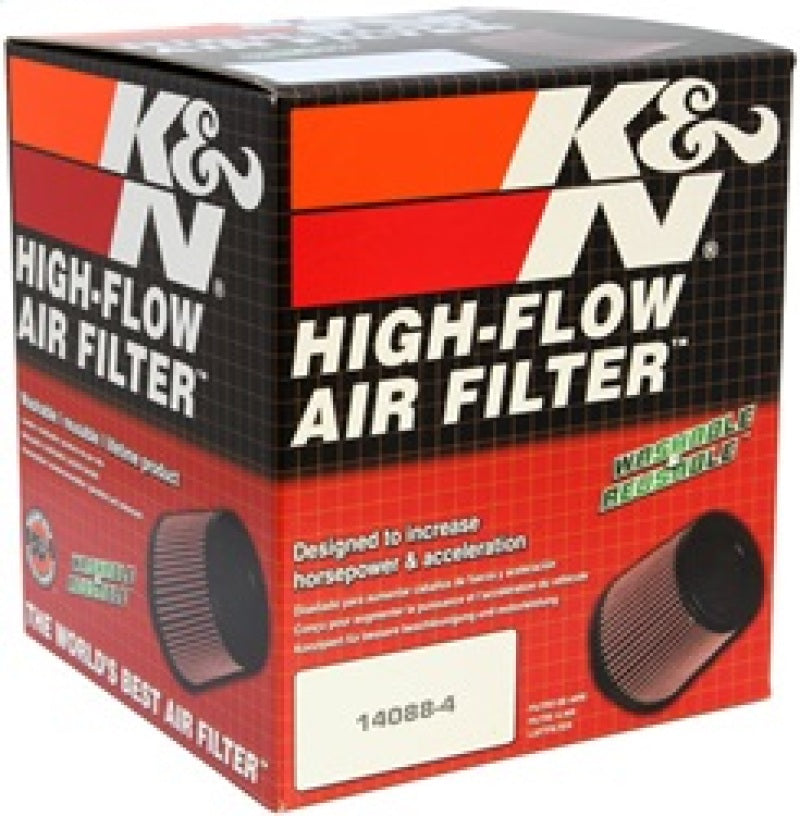 K&N Filter Universal Rubber Filter 5in Flange 6.5in Base 4.5in Top 5.5in Height K&N Engineering Air Filters - Universal Fit