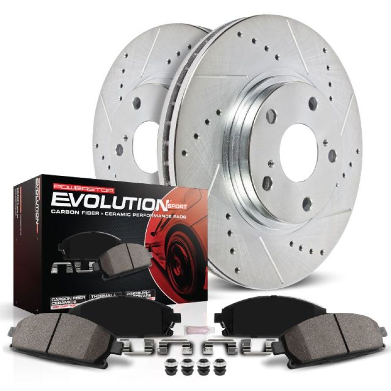 Power Stop 04-11 Ford F-150 Rear Z23 Evolution Sport Brake Kit PowerStop Brake Kits - Performance D&S