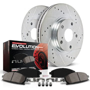 Power Stop 87-93 Ford Mustang Front Z23 Evolution Sport Brake Kit PowerStop Brake Kits - Performance D&S