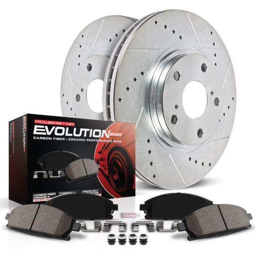 Power Stop 12-16 Tesla Model S Front Z23 Evolution Sport Brake Kit PowerStop Brake Kits - Performance D&S
