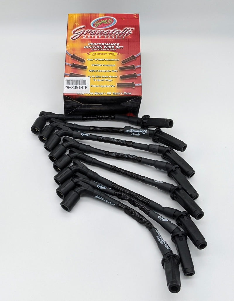 Granatelli 20-23 GM LT2 6.2L Hi-Perf Coil-Near-Plug Ignition Wire Connector Kit w/Black Jacket Granatelli Motor Sports Spark Plug Wire Sets