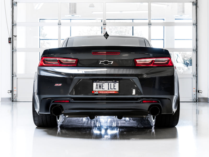 AWE Tuning 16-19 Chevrolet Camaro SS Axle-Back Exhaust - Touring Edition (Diamond Black Tips) AWE Tuning Axle Back
