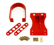 BMR 10-15 5th Gen Camaro V8 Manual/V6 Automatic Front Driveshaft Safety Loop - Red BMR Suspension Driveshaft Loops