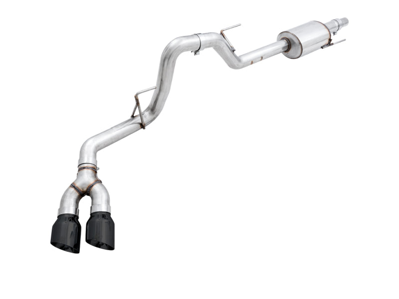 AWE Tuning 2015+ Ford F-150 0FG Single Exit Performance Exhaust System w/4.5in Diamond Black Tips AWE Tuning Catback