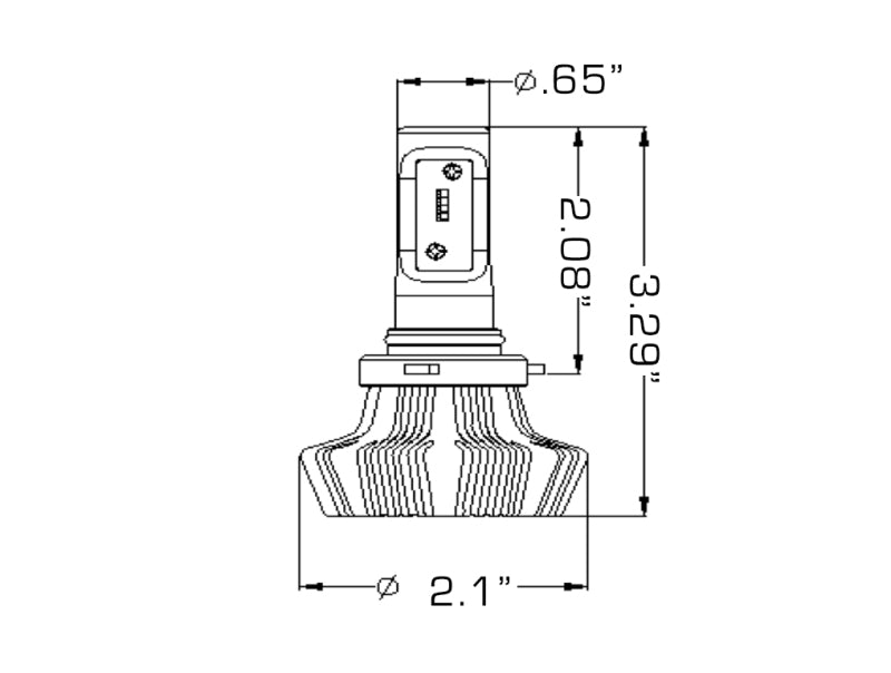 Oracle 9006 4000 Lumen LED Headlight Bulbs (Pair) - 6000K ORACLE Lighting Bulbs