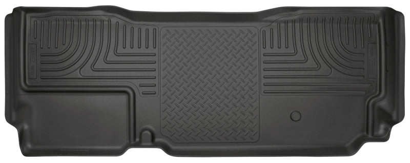 Husky Liners 11-15 Ford F250/F350/F450 Super Duty Ext Cab WeatherBeater Black 2nd Seat Floor Liners