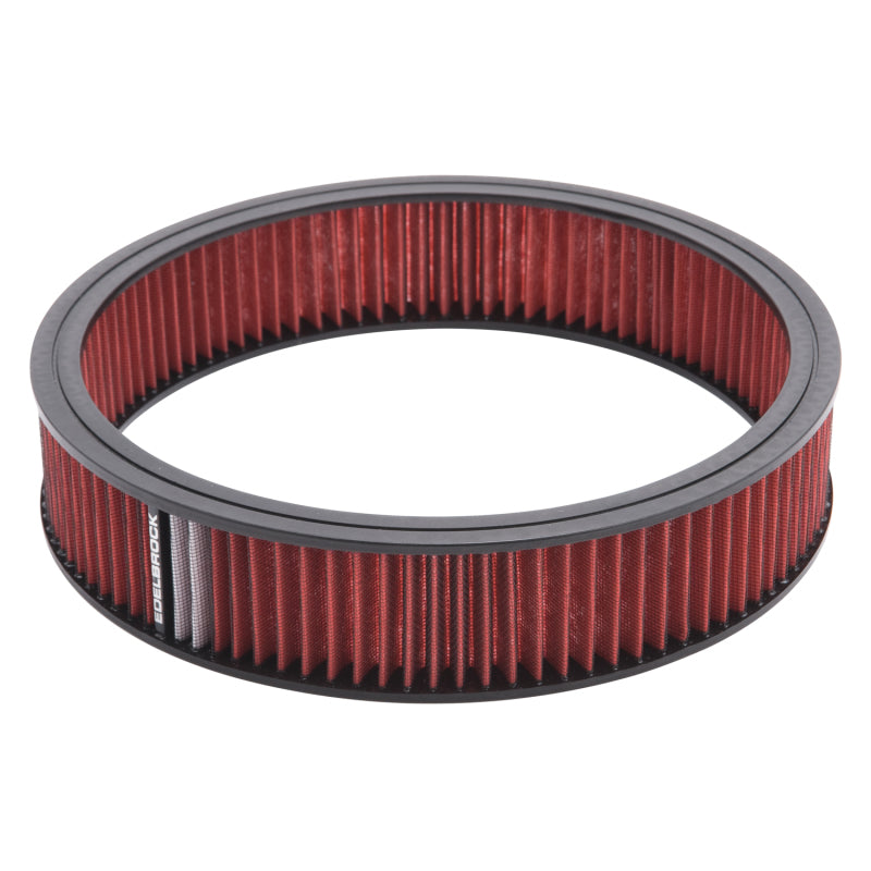 Edelbrock Air Cleaner Element Pro-Flo 3In Tall 14In Diameter Red Edelbrock Air Filters - Universal Fit