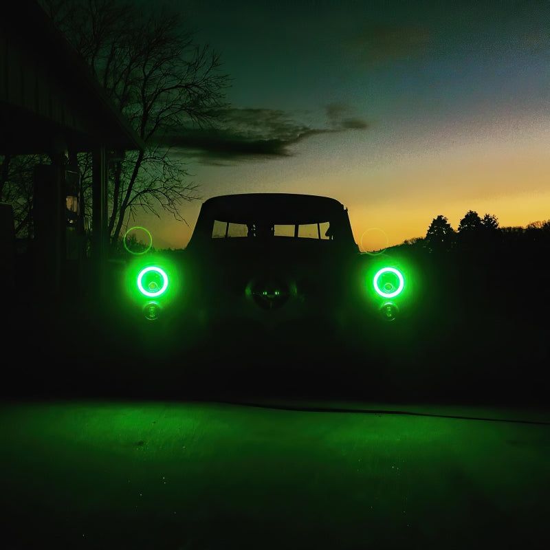 Oracle Pre-Installed Lights 7 IN. Sealed Beam - Red Halo