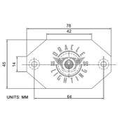 Oracle Magnet Adapter Kit for LED Rock Lights ORACLE Lighting Light Bars & Cubes