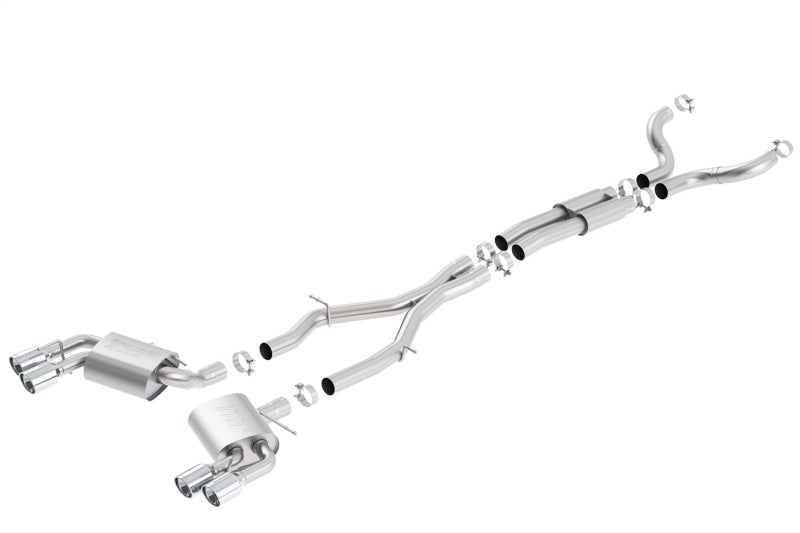 Borla 16-17 Camaro SS 6.2L Dual Tip Dual Split Rear Exit Dual Mode Catback Exhaust (NPP) Borla Catback