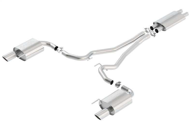 Borla Touring Cat-Back 15 Ford Mustang GT 5.0L V8 MT/AT 2.5in pipe 4in tip Borla Catback