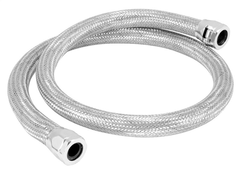 Spectre Stainless Steel Flex Heater Hose Kit 5/8in. Diameter - 4ft. Chrome Spectre Hoses